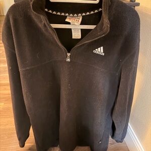 Adidas Men's Black Zip-Up Sweater